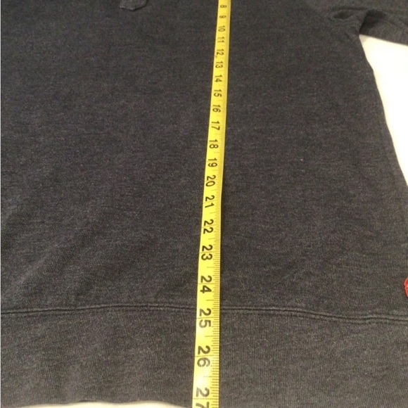 Izod 1/4 Zip Henley Mock Neck Pullover Shirt Size M - Picture 5 of 8